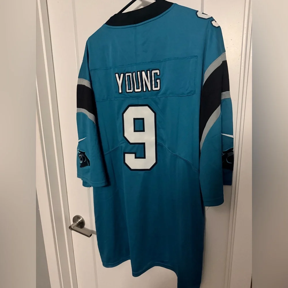 New 4XL Bryce Young Carolina Panthers Blue Jersey - Picture 9 of 9